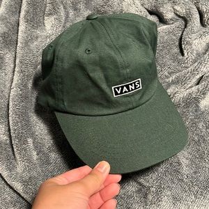 Green plain vans baseball hat
